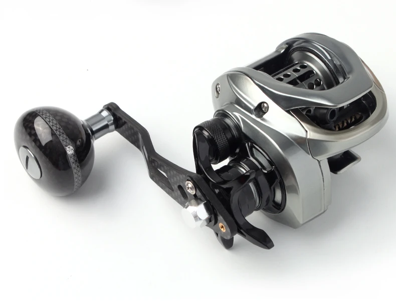 Kawa 1pc Angel rolle Griff Kohle faser Material super leichter Anzug für shi/d/ab Serie Casting Doppel rolle Griff Zubehör – Detail 10