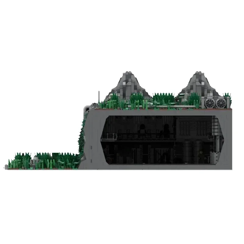 Estrela filmes modelo moc tijolos de construção subterrâneo tecnologia base imperial blocos modulares presentes brinquedos natal diy conjuntos montagem