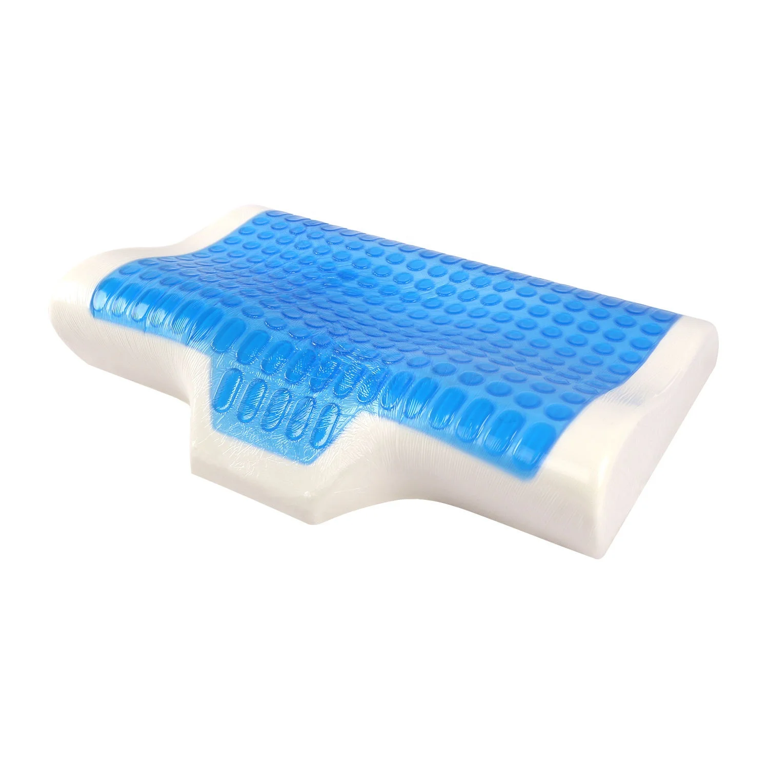 Gel Memory Foam Ergonoic Cervical Pillow Neck Support Orthopedic Sleeping Pillow for Neck Pain Relief Side Back Stomach Sleepers