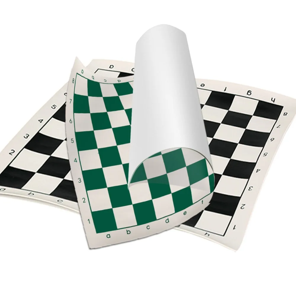 New 34.5x34.5cm/42x42cm Cotton+PU Leather Tournament High Quality Educational Chess Board For Children's Educational Games