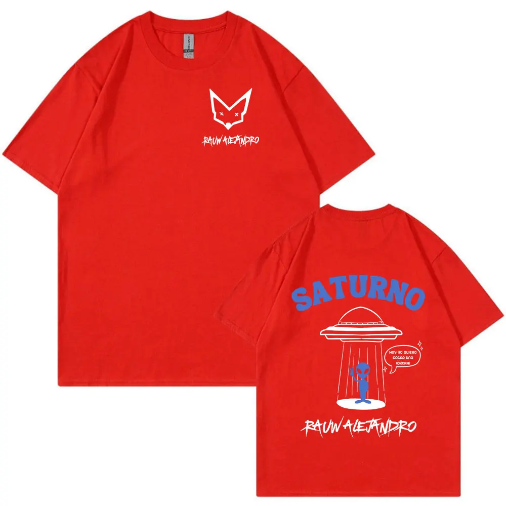26 Rauw Alejandro Saturno World Tour Concert T Shirt Men Women Clothing Harajuku T-shirt Fashion Hip Hop Short Sleeve Tee Shirt