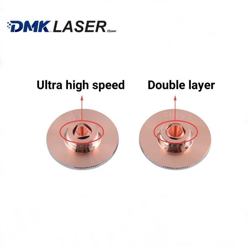 DMK D32 M14 H15 laser Ultra high speed copper cutting nozzles single/double layer For Raytools WSX BOCI Precitec Laser Cut Head