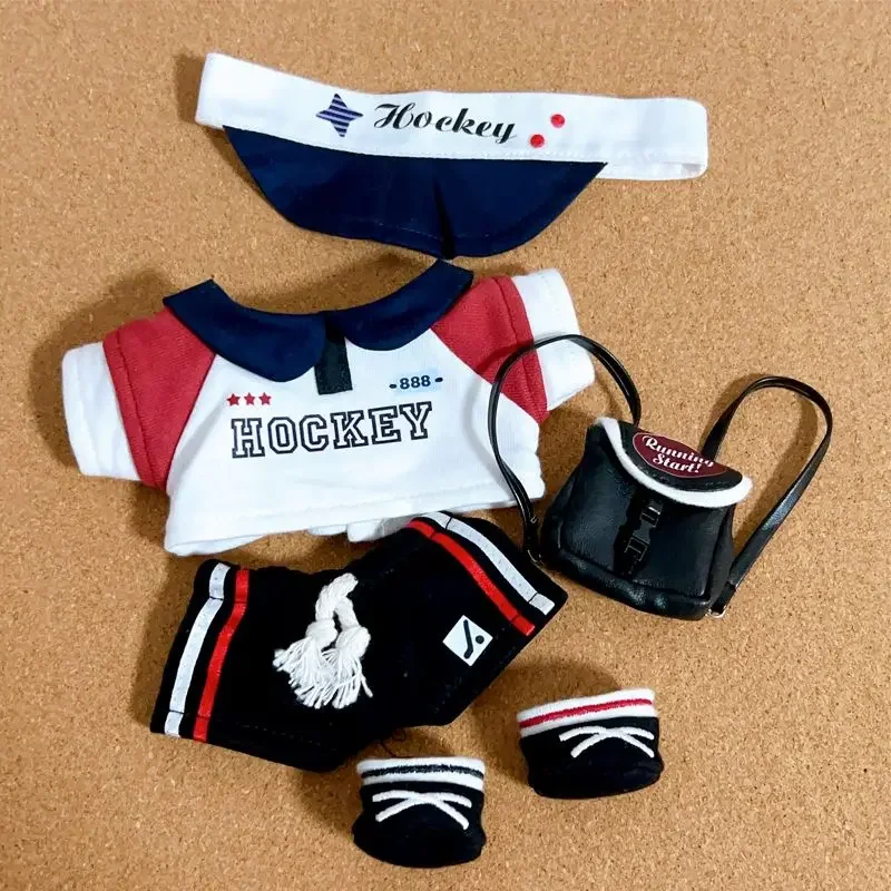 American Baseball Suit Set para o bebê, Roupas de boneca, Boneca, Casual Sports Clothes, 20cm