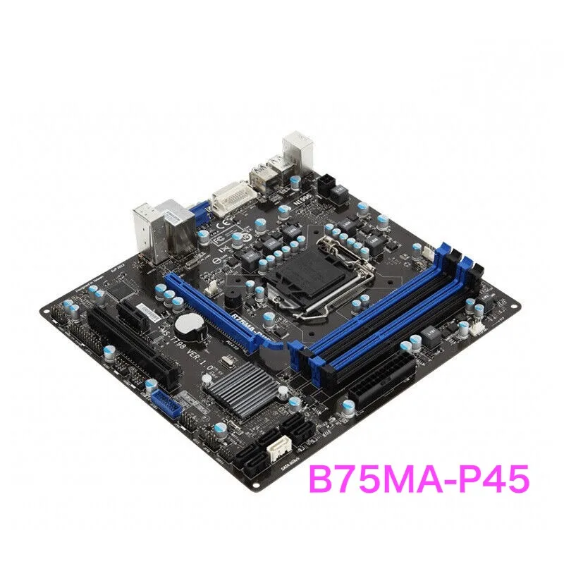 Imagem -04 - Placa-mãe Adequado para Msi B75ma-p45 Lga 1155 Ddr3 Atx B75 Ms7798 100 Testado ok Funciona Totalmente