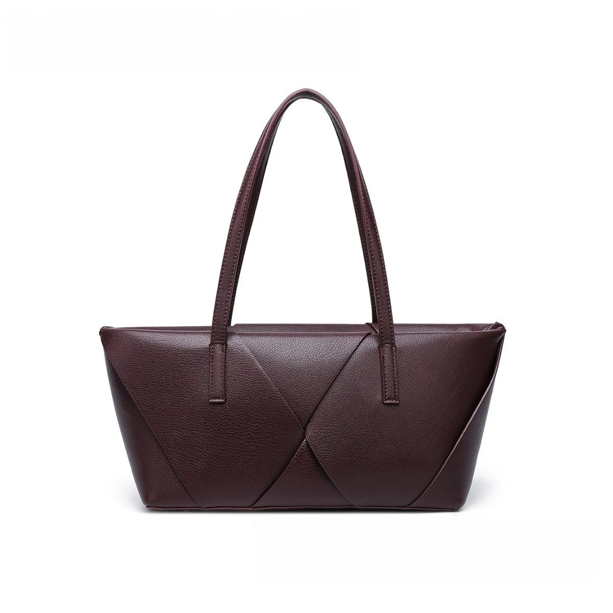 

2025 New Women's Slouchy Tote Bag - Color Block Shoulder Bag, Spacious Work Commuter, Leather Trim Casual Carryall​