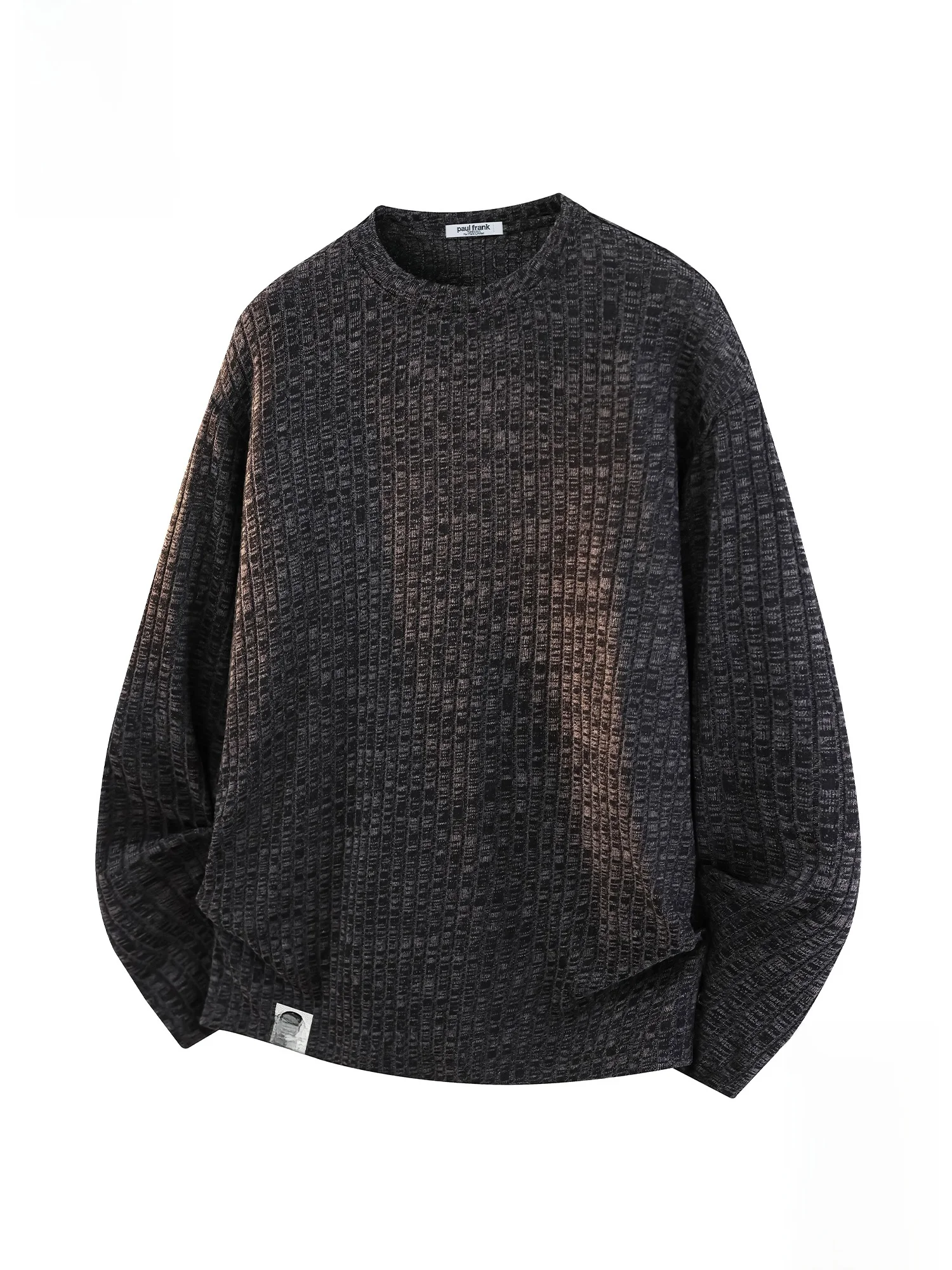 

Мужская футболка с длинным рукавом и круглым вырезом, свободного кроя, зимняя, повседневная, базовый слой, высококачественный полиэстер