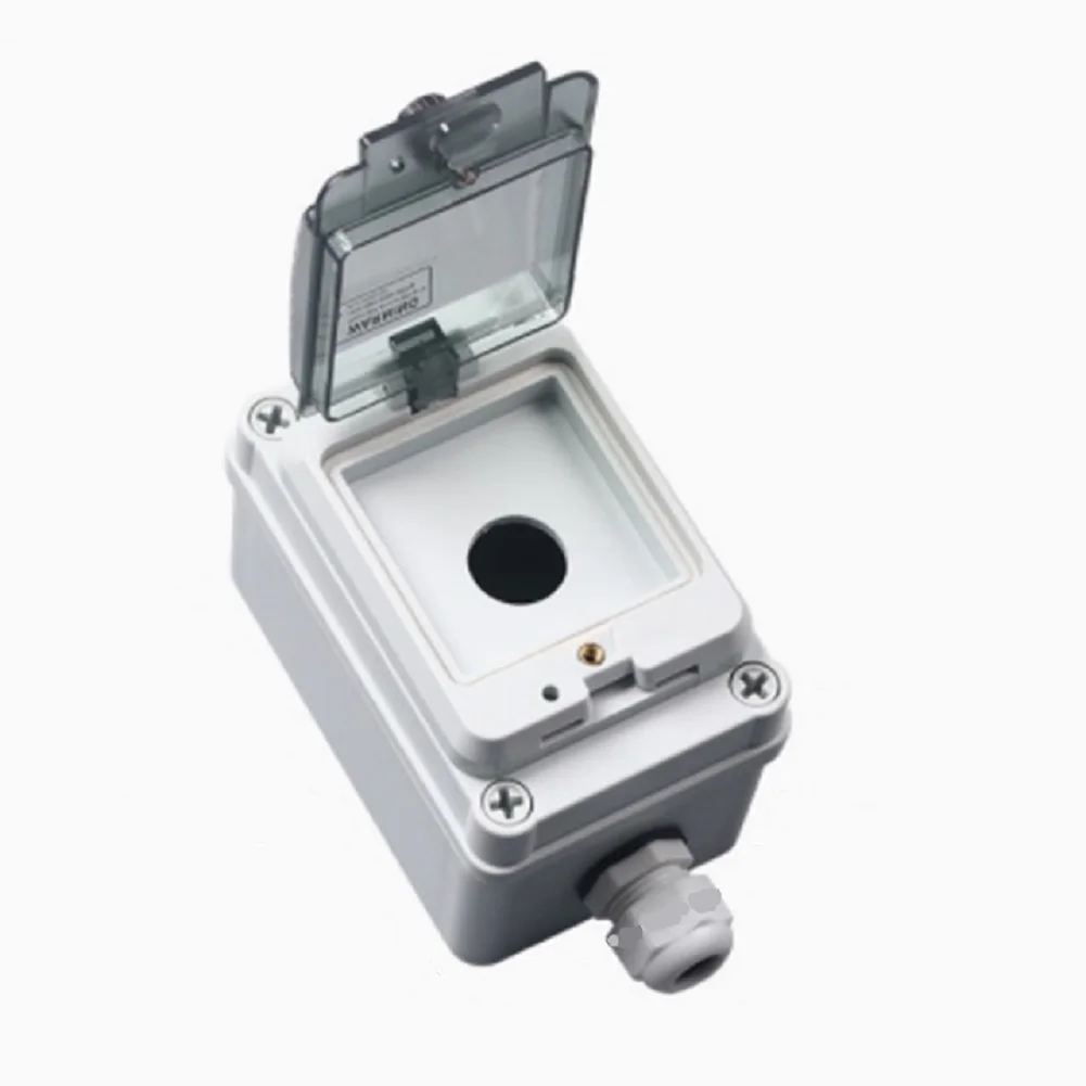 1pc Button Box Outdoor Single-Hole Control Enclosure Button Box Waterproof Protection Shield Space-Saving Switch Box Tool