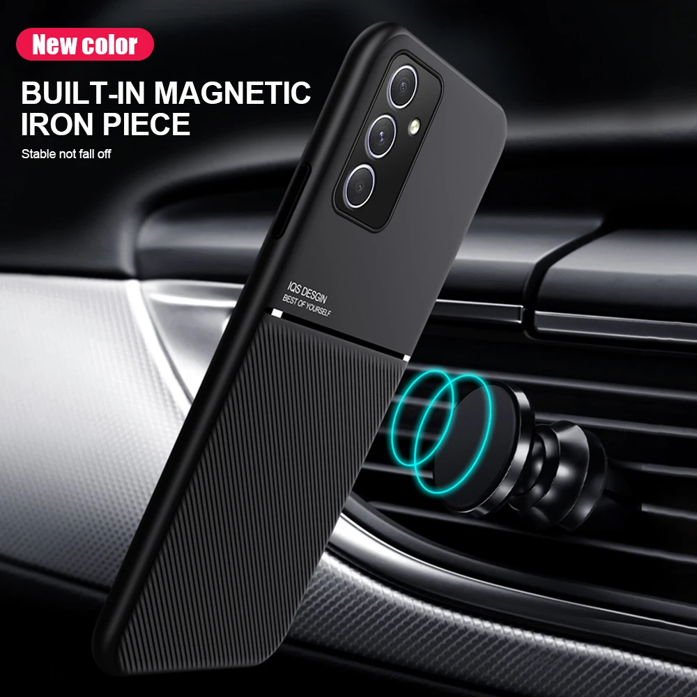 Non-Slip Case For Samsung Galaxy A57 A37 A17 A56 A36 A26 A16 A15 A25 A35 A55 A54 5G Cover Built-in Car Holder Magnetic Fundas