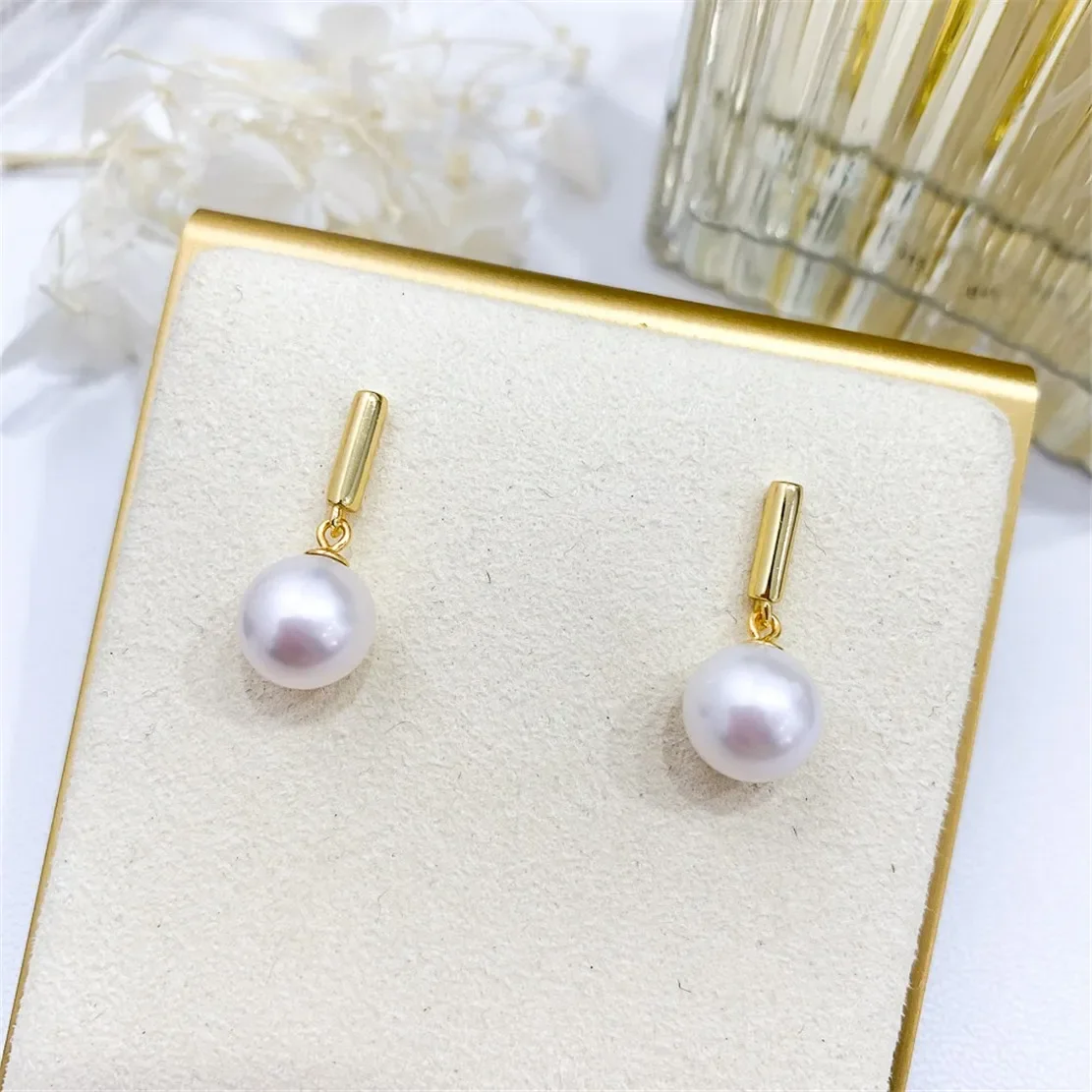 925 Stamped Alloy Gold Plating Pearl Earrings Setting DIY Jewelry Findings, Craft Supplies Handmade Earrings Accessory No Pearl