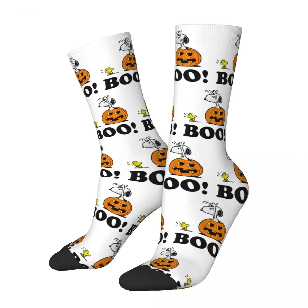 Winter Warm Casual Women Men Peanuts Halloween Snoopy Woodstock BOO Socks Breathable Crew Socks