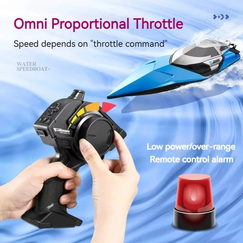 S2 Super taille 50 cm bateau télécommandé à grande vitesse hors-bord haute puissance bateau à rames Net tirant modèle de bateau jouet d'eau cadeaux