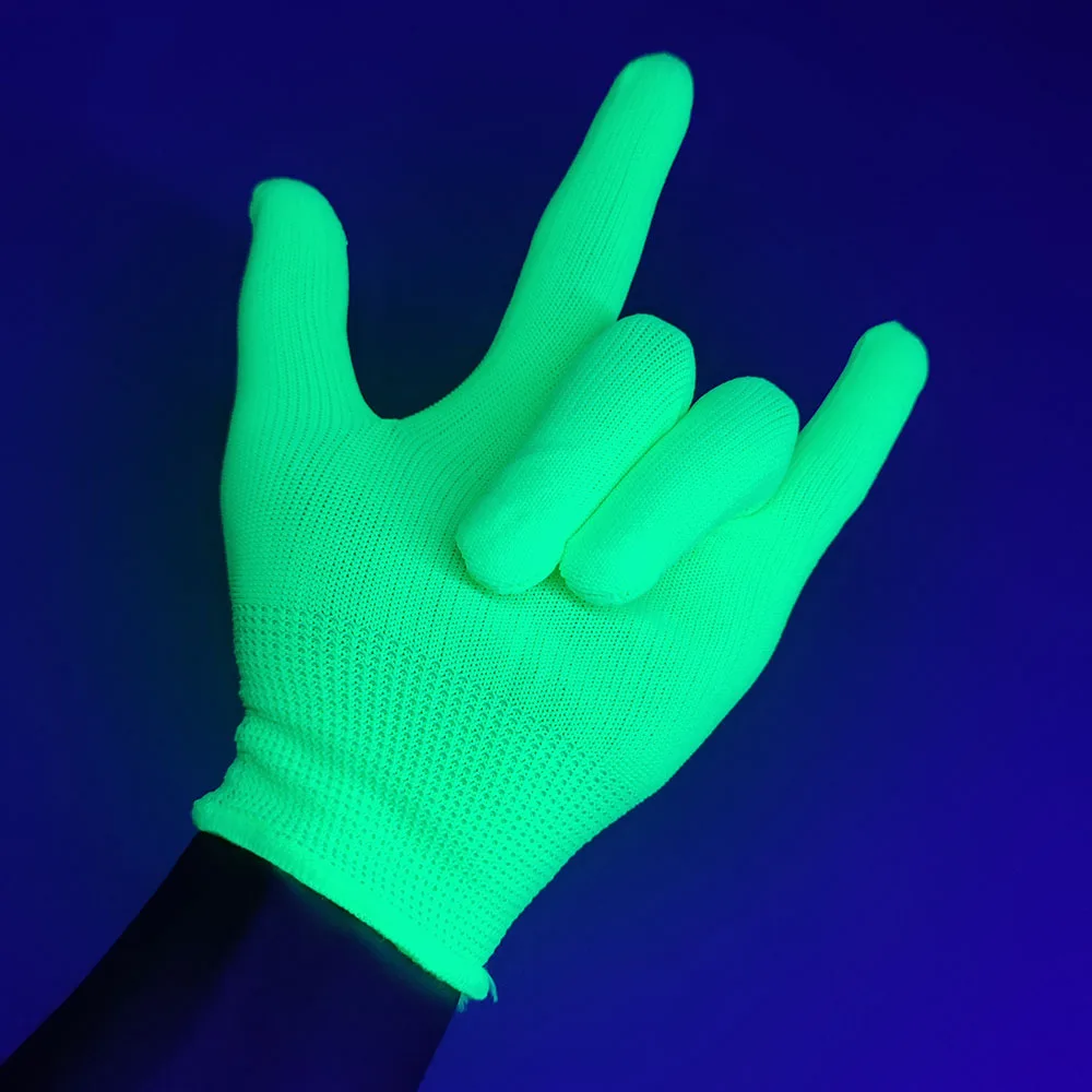 Glow in the UV Light Party Supplies Luminous Fluorescent Magic Glove Neon Party New Year Hands Finger Night Light Decoration