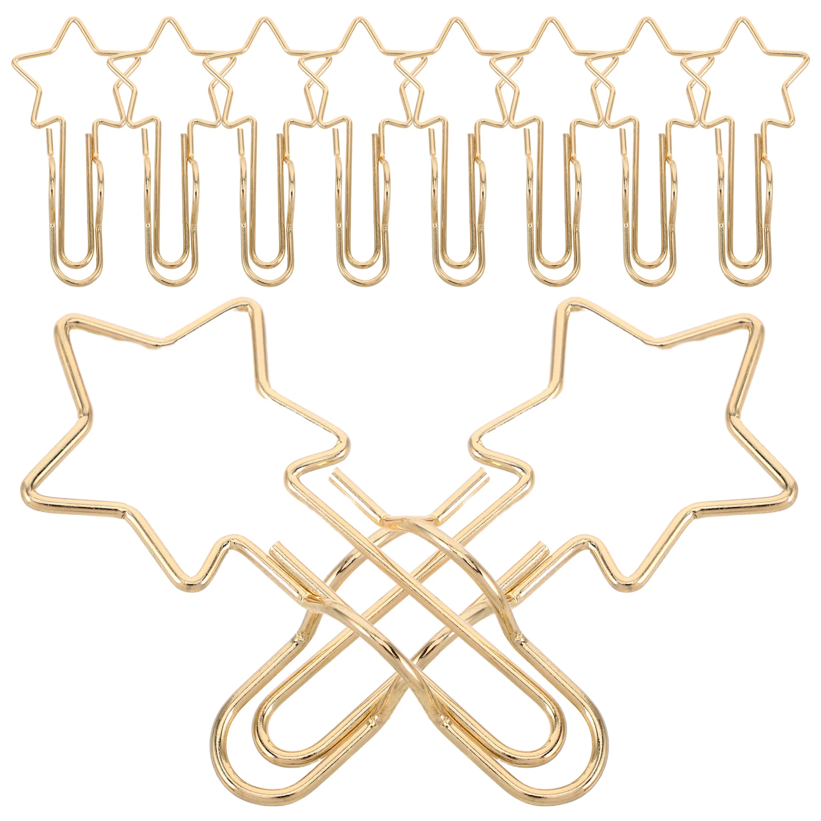 

10pcs Multifunctional Ticket Holder Creative Metal Bookmark Cute Paperclip Organizer Clips Office Desk Accessories Pencil