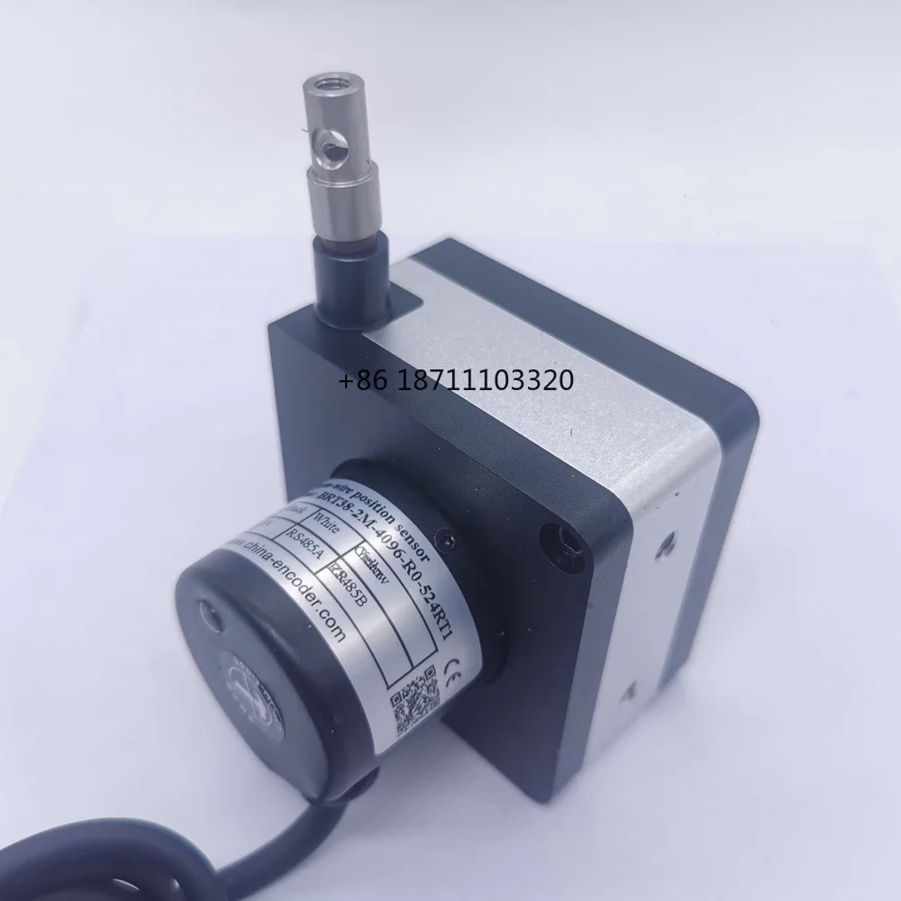 0-2000mm string encoder RS485 output 4096 resolusi absolut encoder 2m kawat menarik sensor posisi
