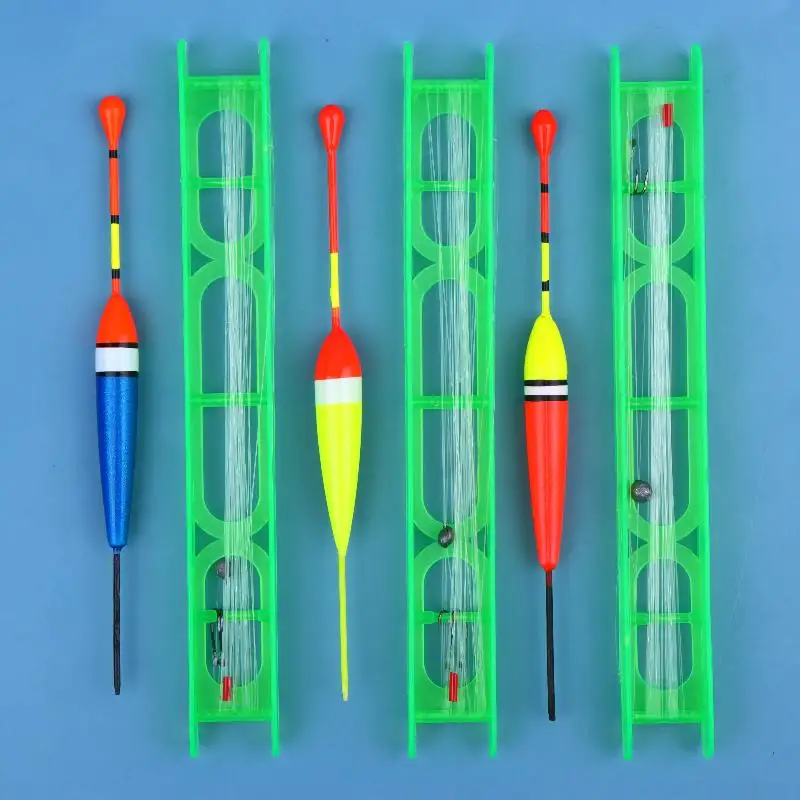 10Pcs Shallow Water Floating Line Group Floating Fishing Line Fish Hook Beginner Hand Rod Accessories Vertical Fish Floating