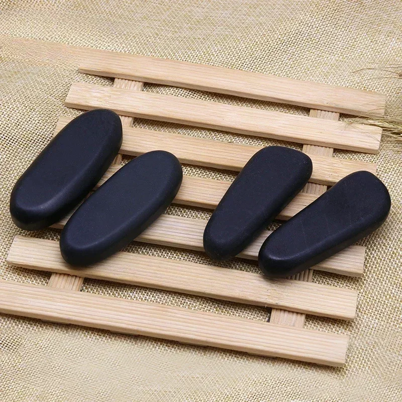 Hot Stone Massage Set Heater Box Relieve Stress Back Pain Health Care Lava Basalt Round Massage Tool Stones Skin Roller