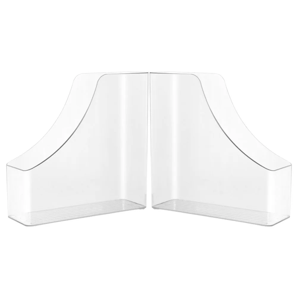 

2Pcs Clear File Boxes Vertical Desk Organizer Magazine Holder Book Holder File Storage Box for Home Office Classroom Use