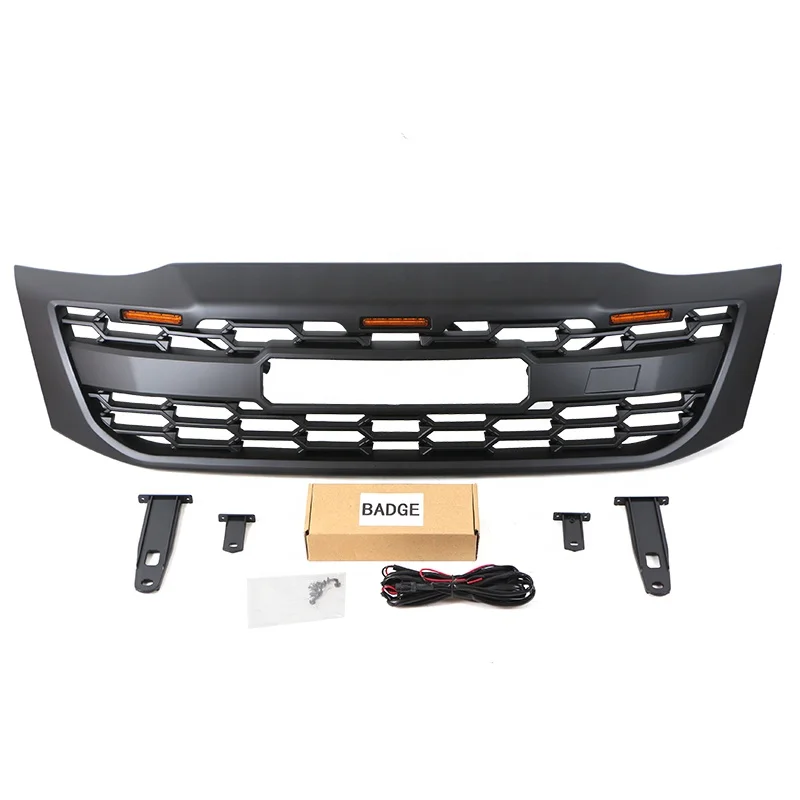 جديد 4x4 قطع غيار السيارات على الطرق الوعرة الملحقات الخارجية الأخرى LED الوفير الجبهة شواء سيارة مصبغة باريلا صالح لهايلكس فيجو 2015-2018