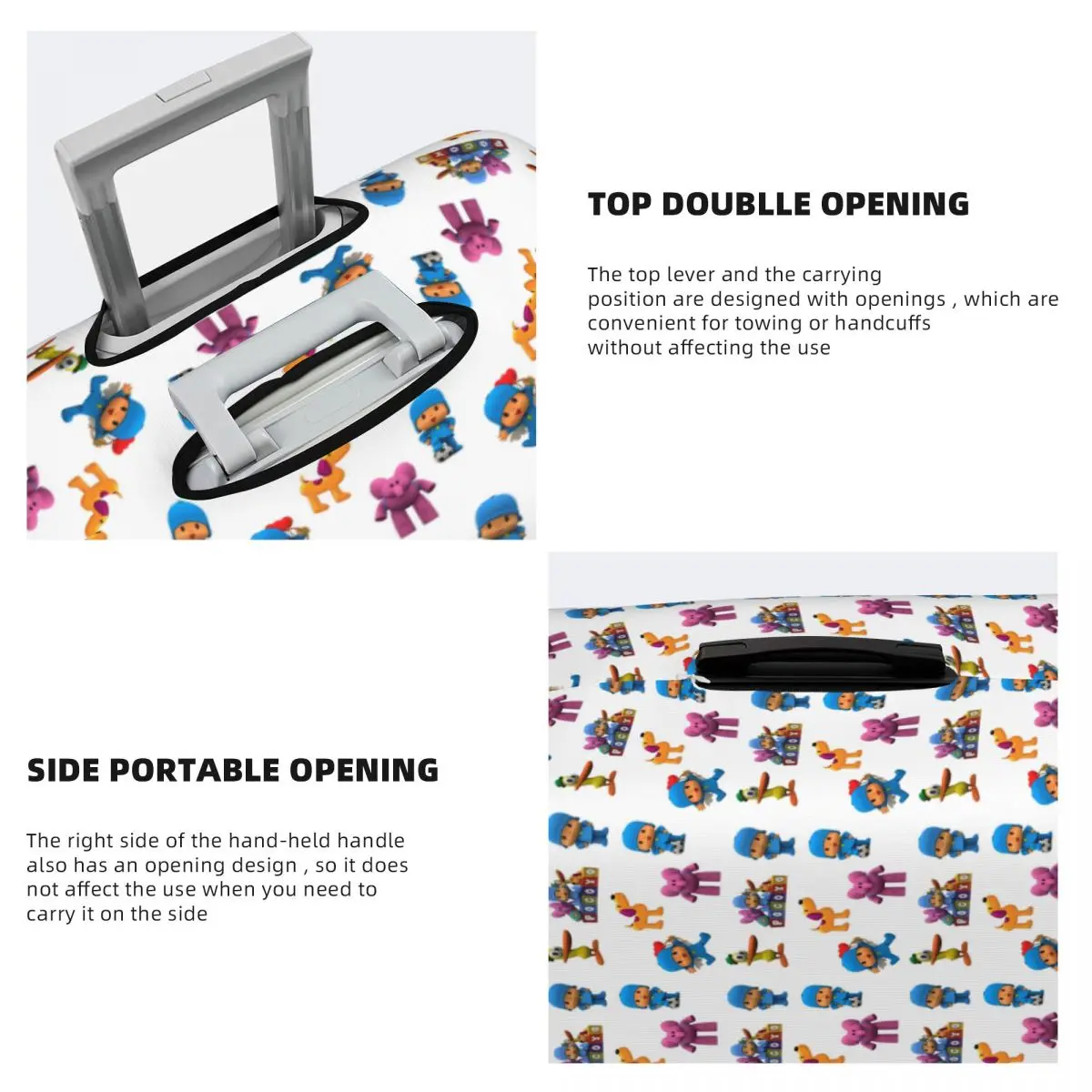 Penutup Koper Pocoy Pelindung Koper Perjalanan Elastis untuk Ukuran 18-32 Inci