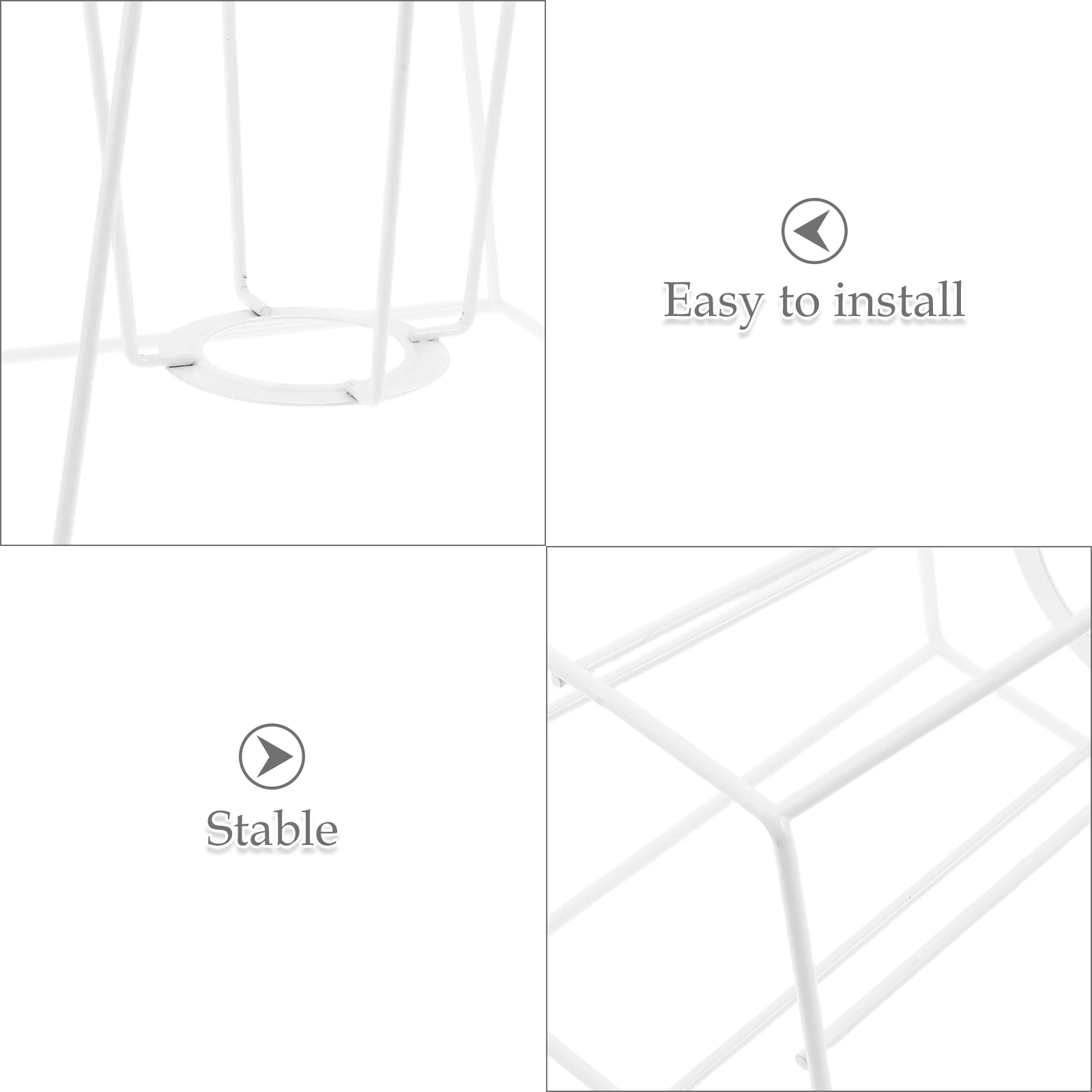 سلك الحديد غطاء مصباح الإطار قفص معدني هندسي للسقف قلادة الطابق مصابيح طاولة غسالة مجرب حلقة الأجهزة