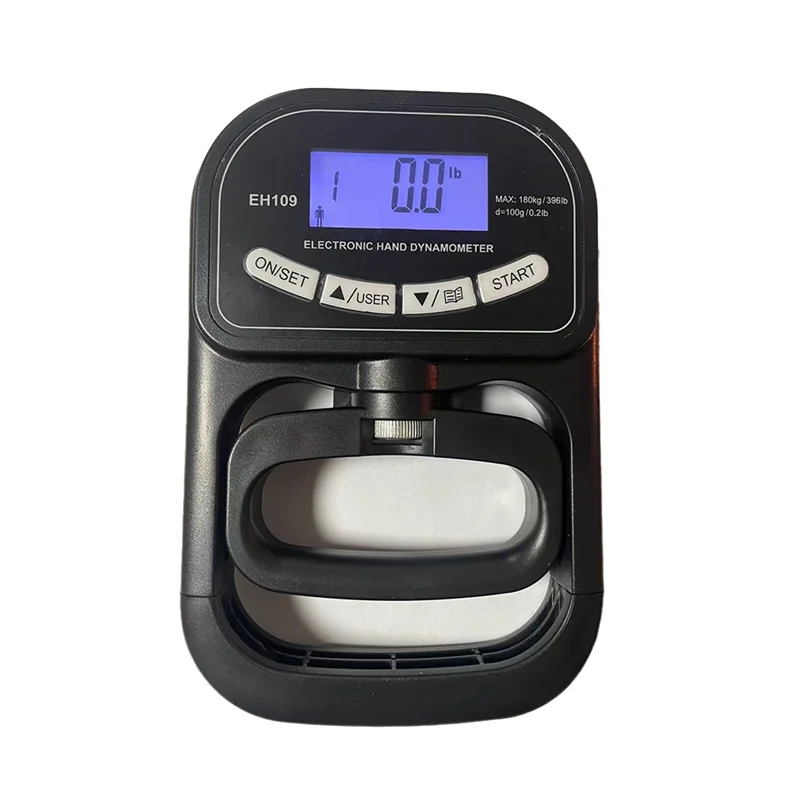 396ポンド/180キロ握力テスターデジタルハンドダイナモメーターメーターUSB LCDスクリーンハンドグリップ