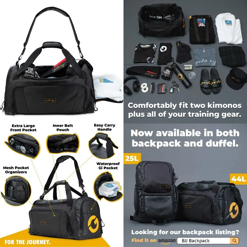 حقيبة القماش الخشن للفنون القتالية - جيب مقاوم للماء لأحذية جي، راش جارد، - مثالية لصالة الألعاب الرياضية والتدريب والسفر