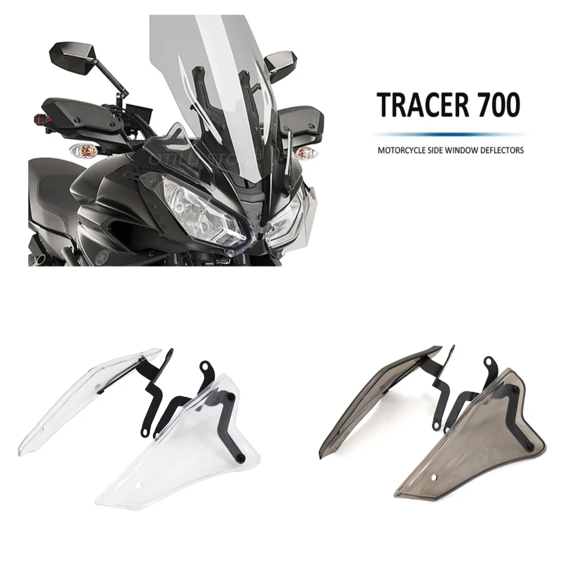 

Motorcycle Windshield For Yamaha Tracer 700 GT 2016-2021 ABS Windscreen Side Deflector Wind Shield Visor Motorcycle Accessories