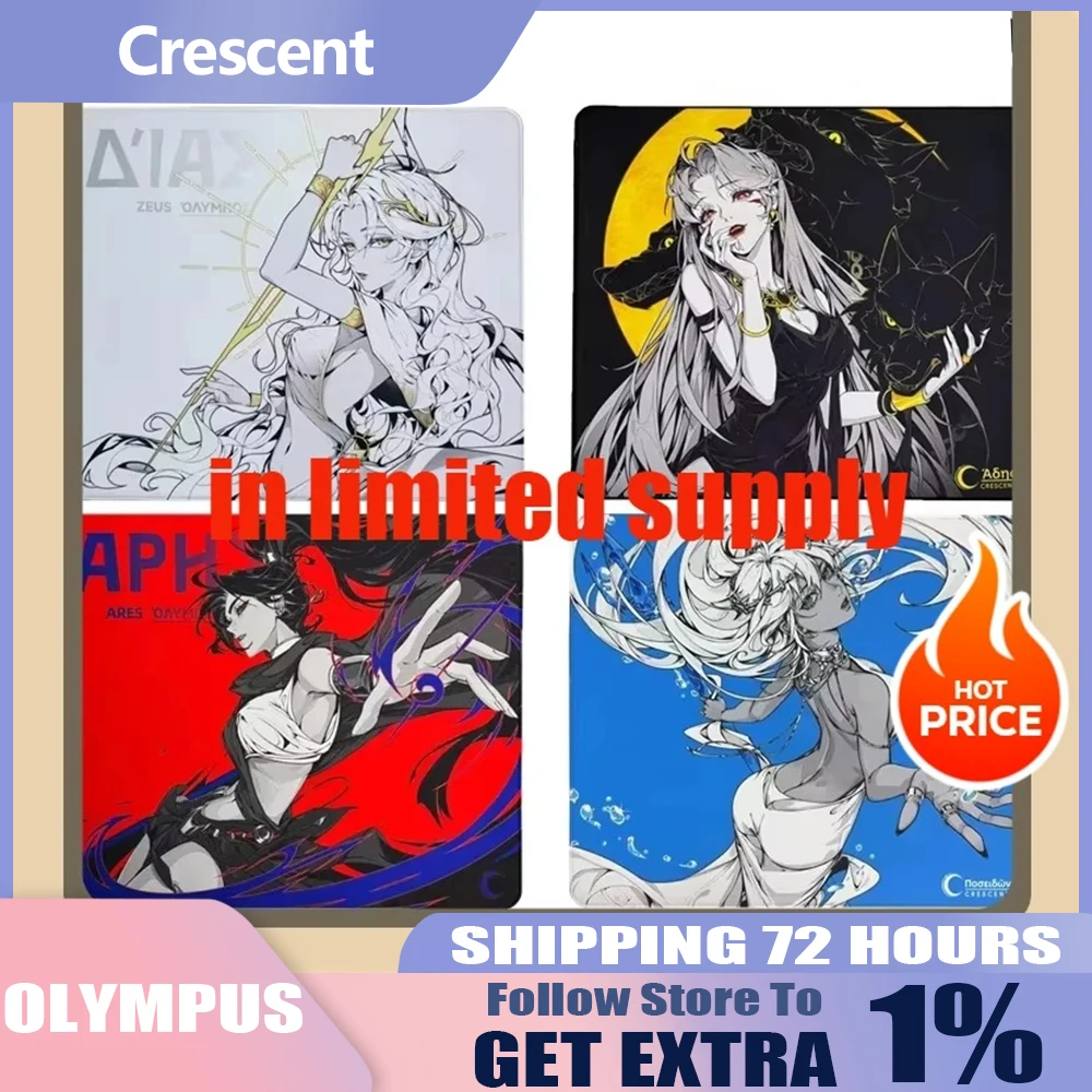 

Пользовательский Crescent Care Studio Olympus Series Zeus Hades Посейдон Ares Xsoft Коврик для мыши Игровой коврик для мыши FPS PC Аксессуары для киберспорта