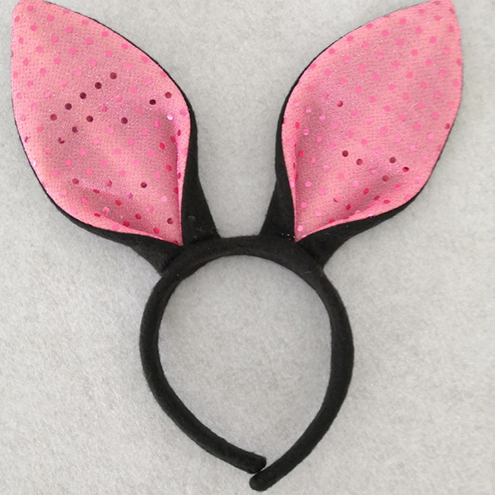

Bunny Ear Headband Photo Props Headwear Rabbit Ears Festival Plastic Hairband Decorative Accessories