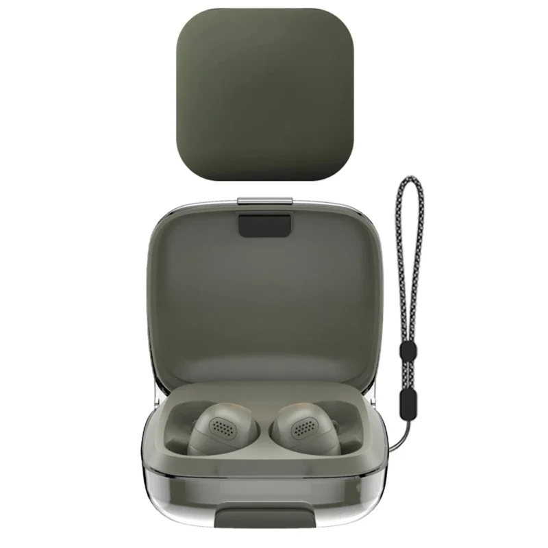 Clear PC Earbud Case Protective Case Compact Clear Earbud Carrying Case for Earphone Sport Earbud