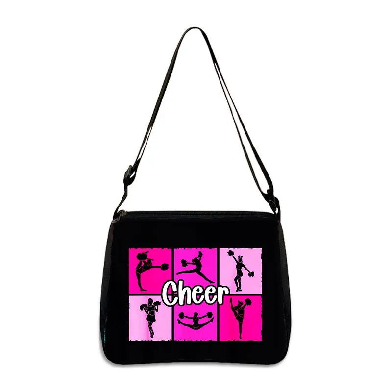 Cheerleading Causal Totes Women Handbag Cheerleader Shoulder Bags for Travel Phone Purse Holder Fashion Messenger Bag