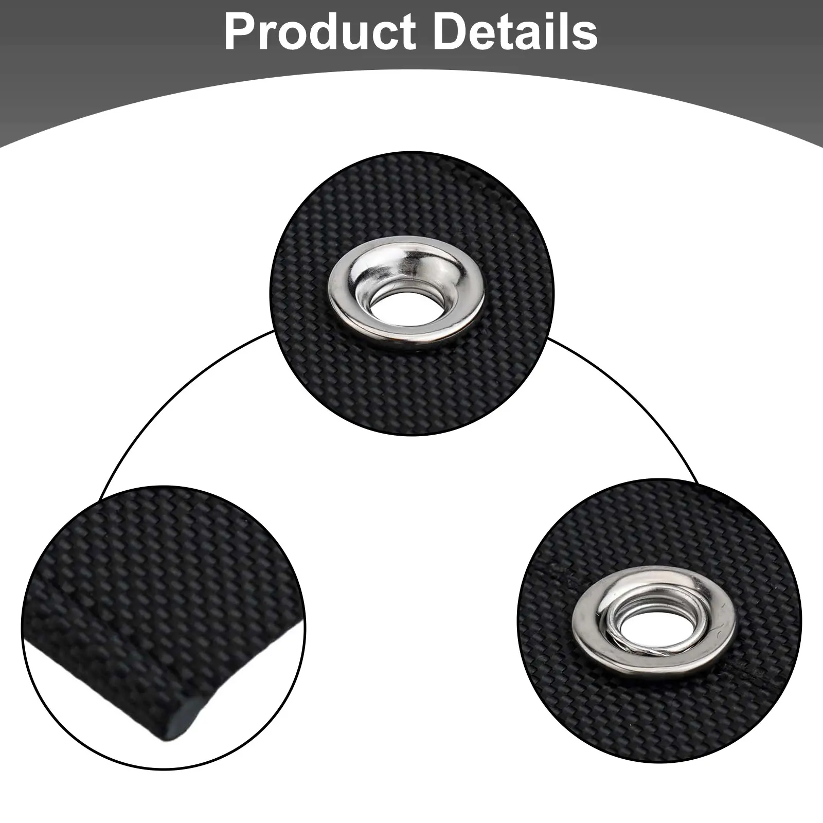 Para caravana, rieles de tubería, ganchos de pista para toldo, ganchos para toldo, caminos acolchados, uso en exteriores, resistente a los rayos UV, diseño estructural único