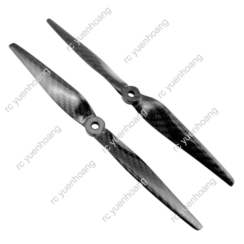 1 para 9050 9 cali 2-łopatowe śmigło rekwizyty z włókna węglowego wiosło z pojedynczym otworem do drona Quadcopter 2312 bezszczotkowy silnik akcesoria