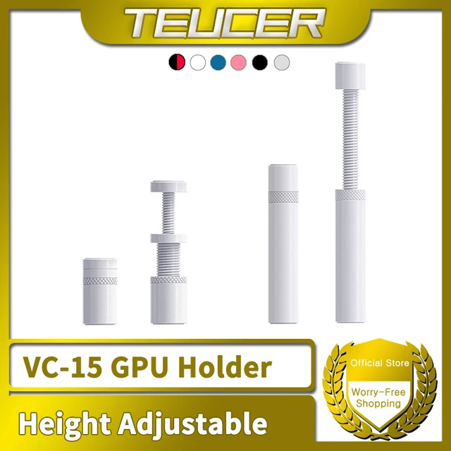 TEUCER karta graficzna GPU uchwyt VC-15Mini/VC-15Plus pionowa teleskopowa obracana podkładka uchwyt magnetyczna karta graficzna GPU Holder