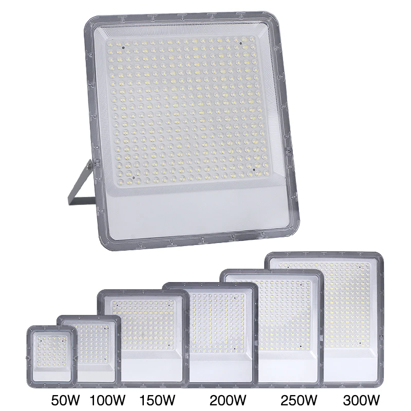 300W Flood Light LED Outdoor Spotlights Tempered Glass 220V Floodlight IP66 Waterproof LED Projector Garden Light Garage Light