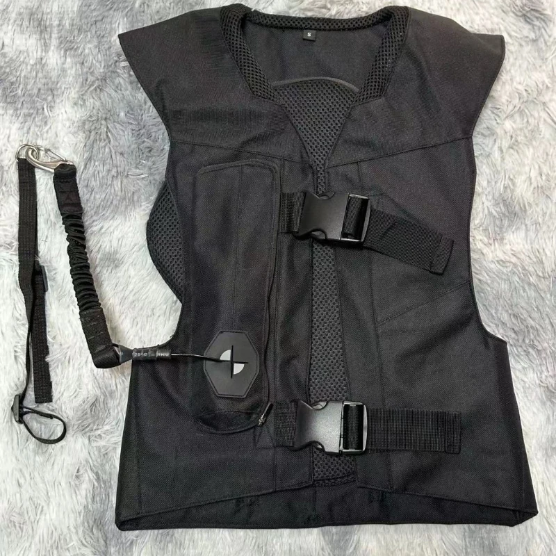 Equestrian inflatable armor (with gas cylinder) Adjustable equestrian inflatable armor, protection