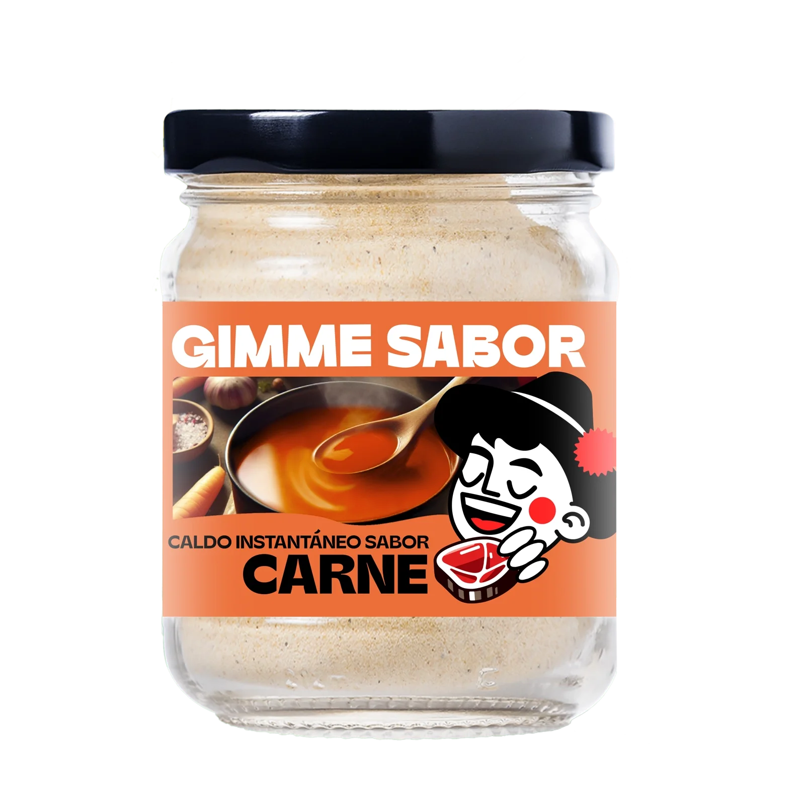 Gimme flavor prepared meat broth, no allergens, no glutamate, no preservatives