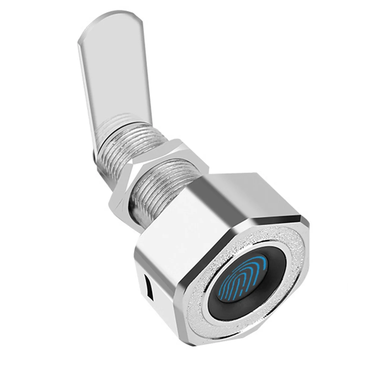 A93P Tuya SmartLife APP Remote Control Smart Fingerprint Cabinet Drawer Strongbox Mailbox Electric Lock Silver L20mm