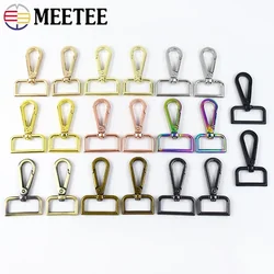 50Pcs 16/20/25/32/50mm Swivel Lobster Clasp Metal Buckles for Bag Strap Webbing Belt Trigger Snap Hooks DIY Sewing Accessories