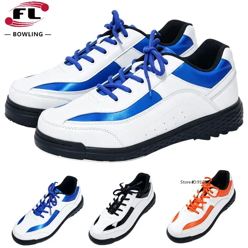 Professional Men Women Bowling Shoes Non-slip Sole Comfort Sneaker Unisex Breathable Bowling Footwear for Bowling Court Game