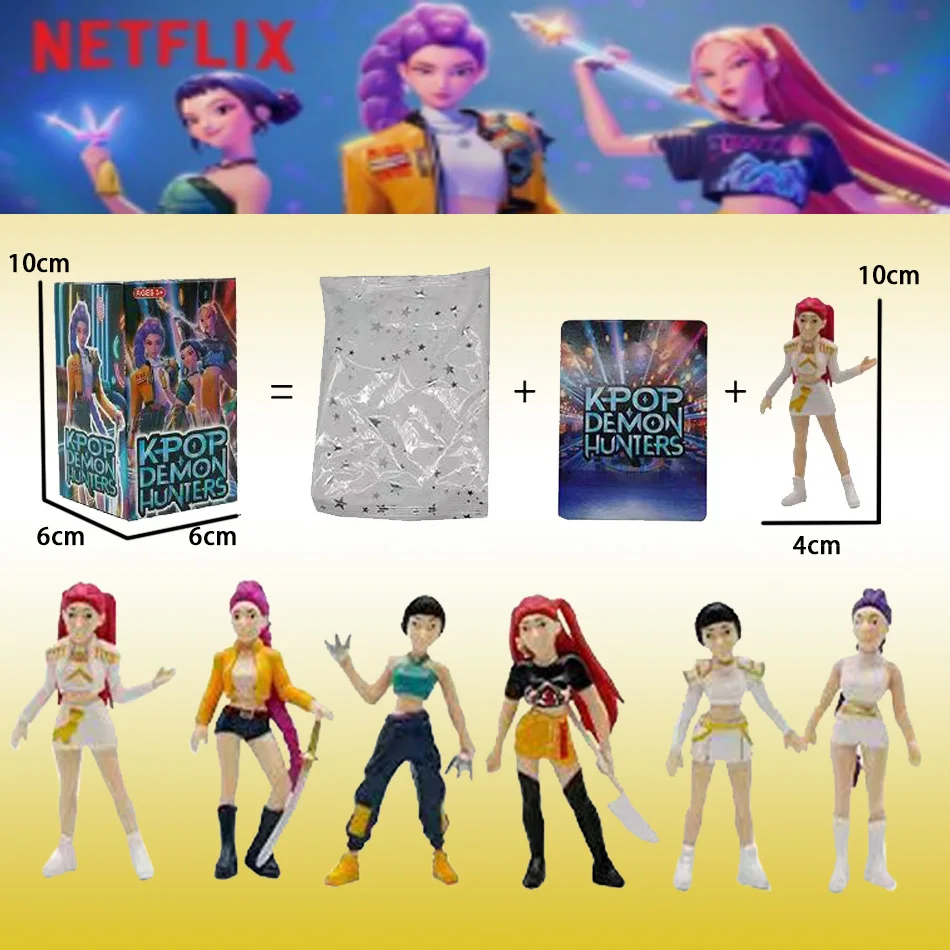 Anime Kpop Demon Hunt scatola cieca serie Figura Figurina di tigre Giocattolo Decorazione da scrivania Statue Ornamento Regali per bambini di Halloween/Natale