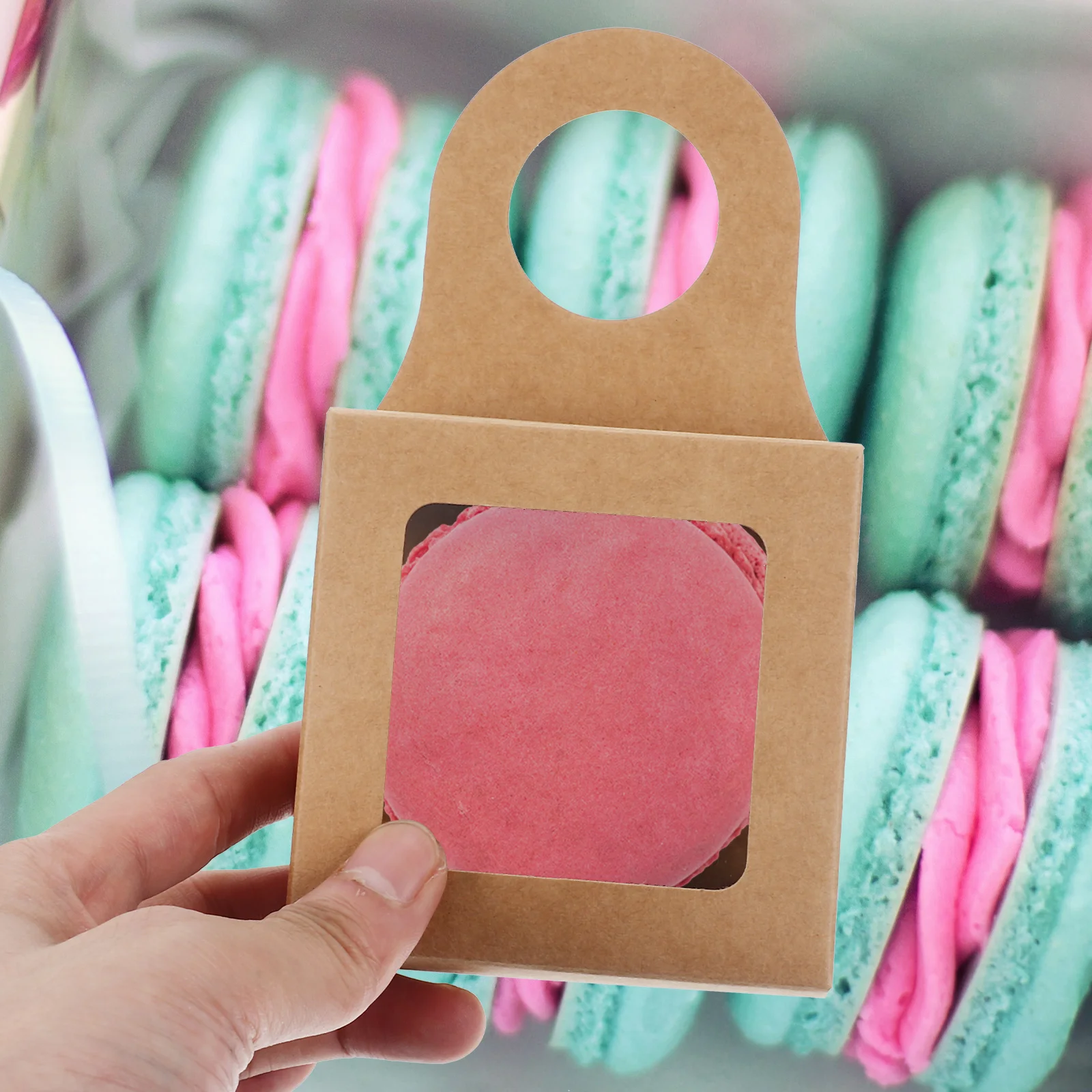 

25Pcs Gift Wine Bottle Boxes Kraft Paper Hanging Storage Decorative Retro Wine Packing Holders Party Home Organizer