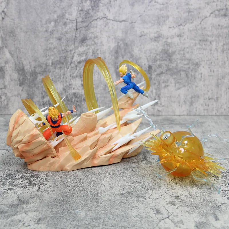 18 cm Dragon Ball Figura Goku Vs Vegeta Figura Cielo Top Wcf Goku Vs Vegeta Anime Figura Goku Vegeta Action Figurine Pvc Modello Regalo