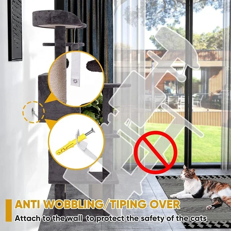 أداة شجرة القطط برج البيت شجرة القطط في الأماكن المغلقة، أنشطة القطط #6