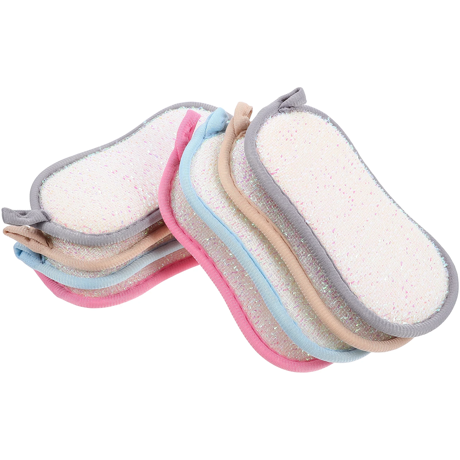 

8 Pcs Reusable Kitchen Sponge Dish Scrubbers 6 5x3 7 Multicolor Sponges for Cleaning Cleaning Sponge Dishes Tasks
