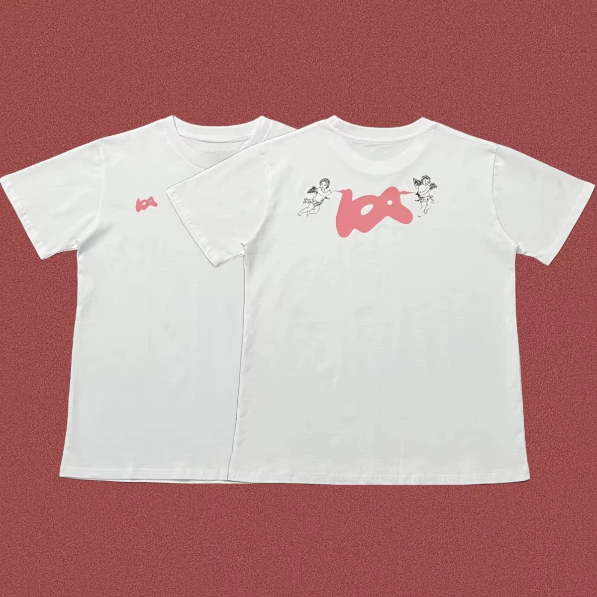 American Vintage Trendy Brand Fun Printing Short-sleeved 2026 Summer New Cotton Loose Men and Women Couple Vintage T Shirt