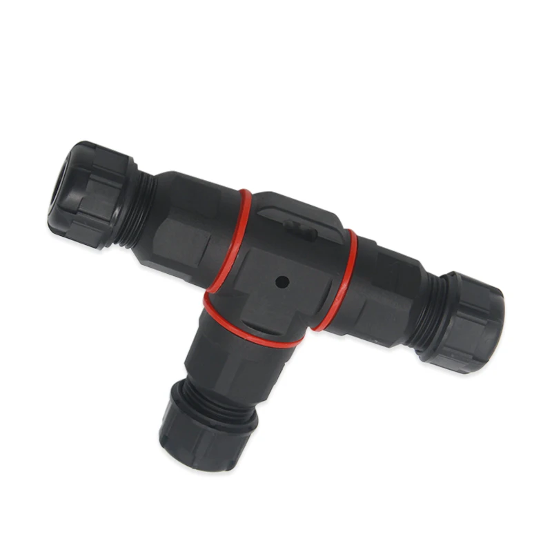 IP68 T Shape Waterproof Connector 2/3/4  Cable Wire Gland Sleeve connector quick connect For ф0-8mm Cable Outdoor Wire Connector