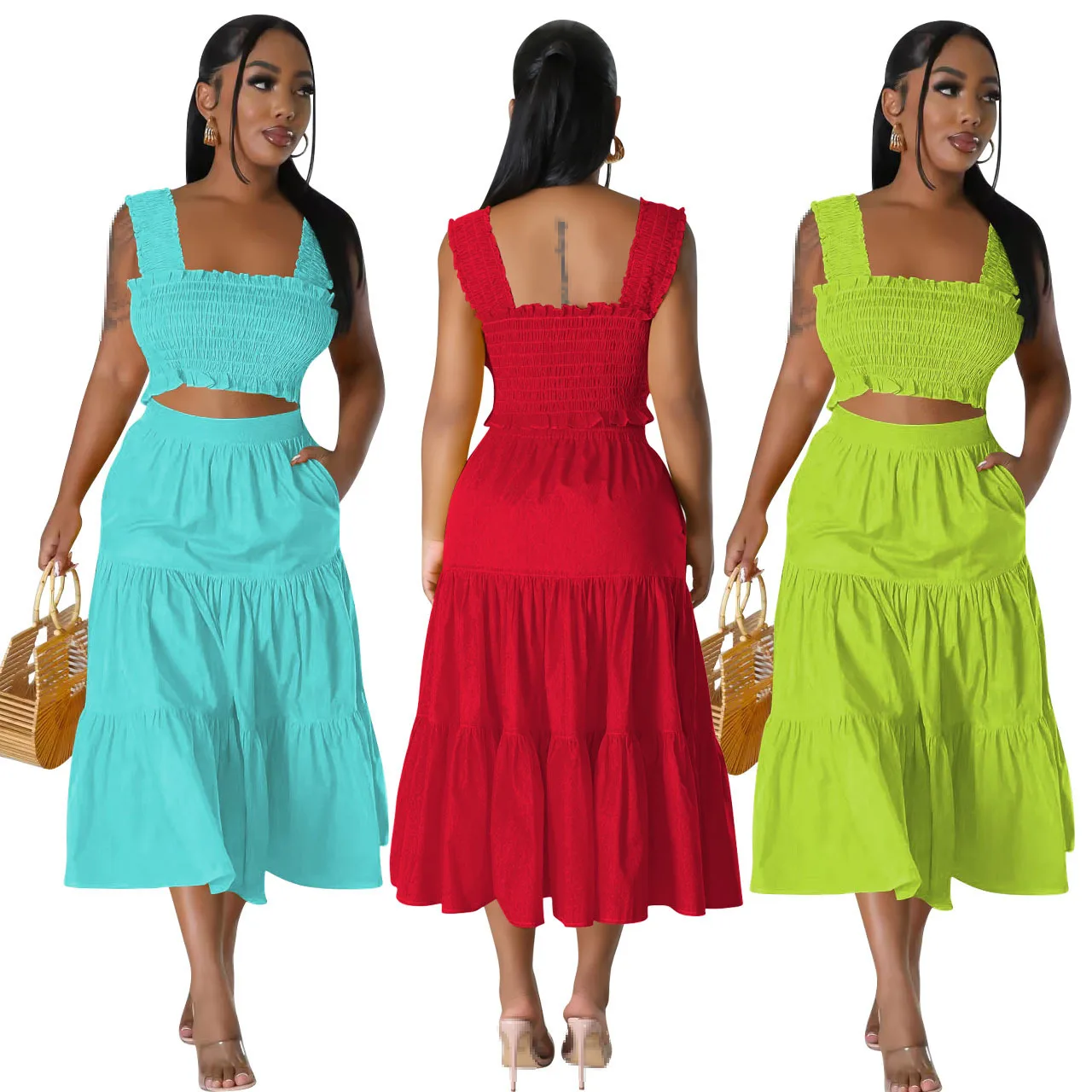 two piece set for women vacation outfits for women 2023 sets woman 2 piece woman outfit summer beach outfits 2023 wholesale