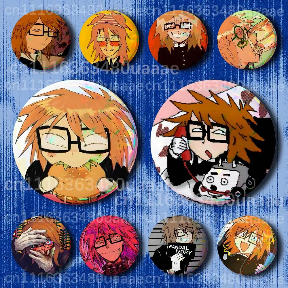 R-Ranfren Randals Friends Handmade Brooch Cartoon Cosplay  Lapel Pin Badge On Backpack Jewelry Accessories Gifts