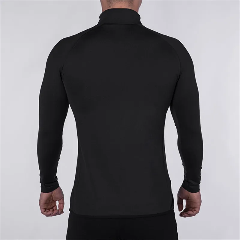 T-shirt à manches longues pour homme, vêtement de Sport, de Fitness, de musculation, de Jogging, de course à pied